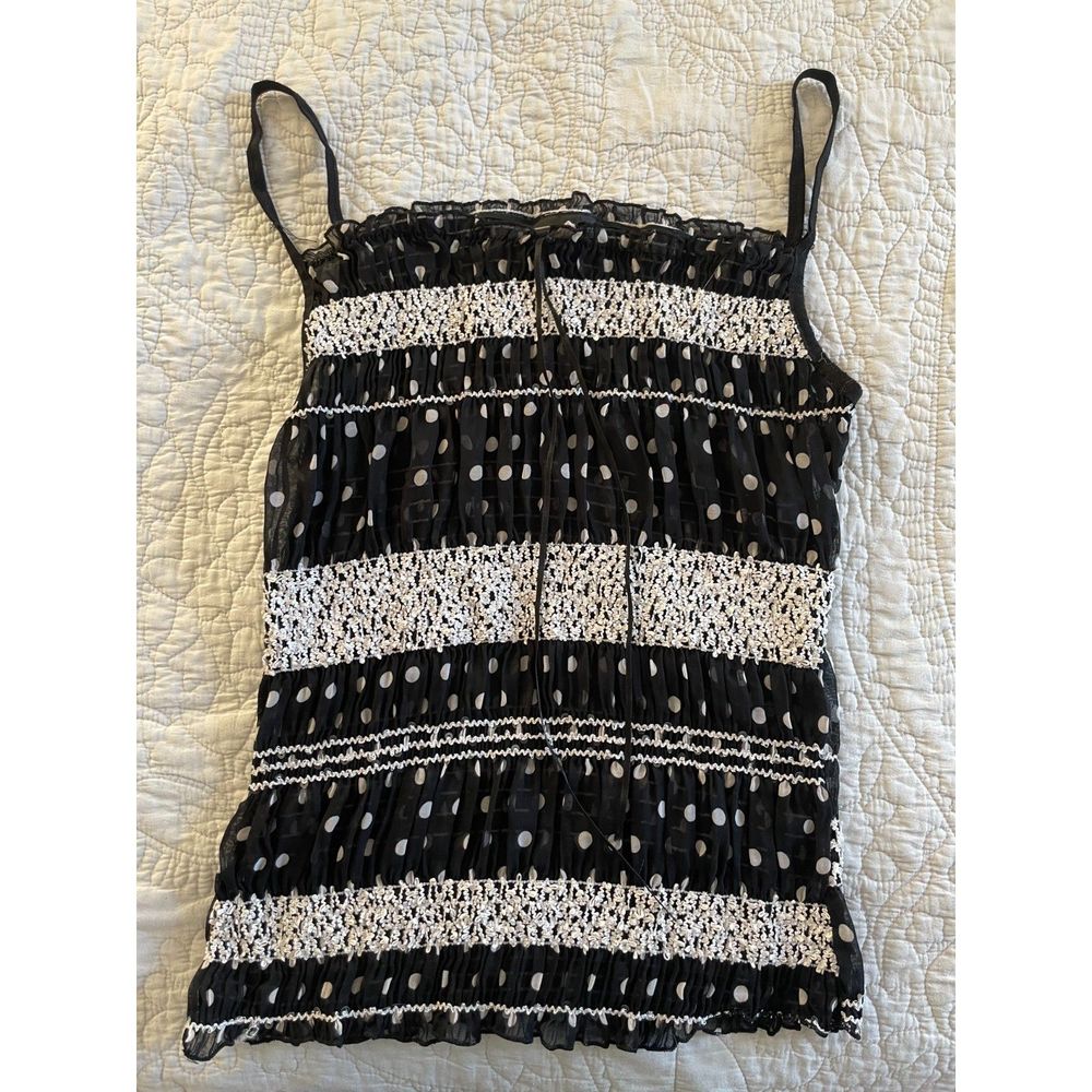 Women's Black and White Camisole Vixen by Micheline Pitt